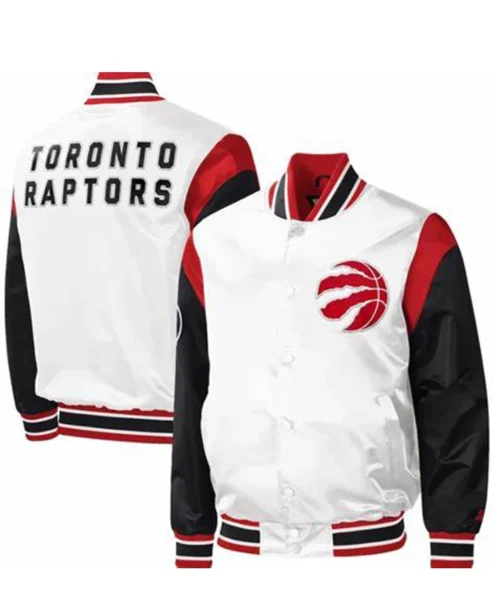 Chelsea Toronto Raptors Full-Snap Satin Jacket