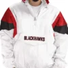 Chicago Blackhawks White Zip Pullover Jacket