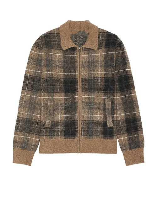 Chicago PD S12 Kevin Atwater Brown Plaid Jacket For Men