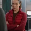 Chicago PD S12 Kim Burgess Red Puffer Jacket