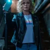 Christina Ricci Yellowjackets S03 Black Biker Leather Jacket