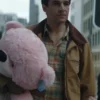 Christopher Abbott Wolf Man 2025 Brown Jacket