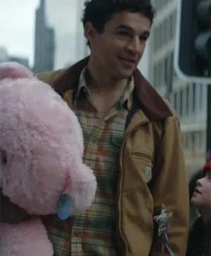 Christopher Abbott Wolf Man 2025 Brown Jacket For Sale