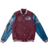 Colorado Avalanche Blue And Maroon Varsity Jacket