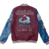 Colorado Avalanche Maroon And Blue Varsity Jacket