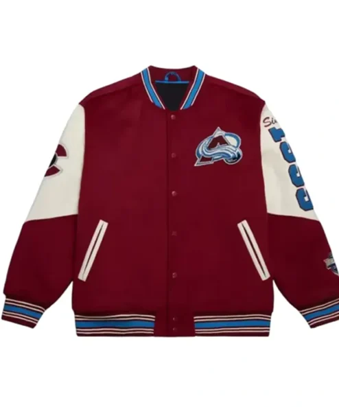 Colorado Avalanche Vintage Logo Varsity Jacket