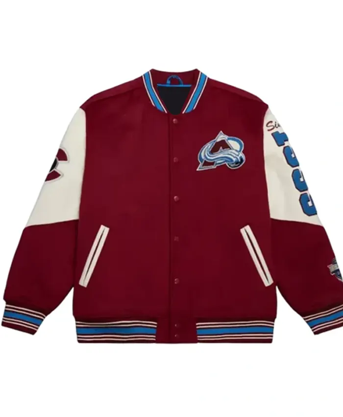Colorado Avalanche Vintage Logo Varsity Jacket