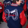 Columbus Blue Jackets 2025 Stadium Series Coaches Varsity Jacket Back