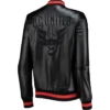 D.C. United Black Leather Varsity Jacket For Sale