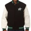Dallas Stars Black And White Bomber Jacket