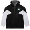 Dallas Stars Black And White Windbreaker Zipper Jacket
