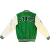 Dallas Stars Green And White Varsity Jacket For Sale