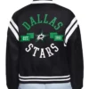 Dallas Stars Printed Logo Satin Letterman Varsity Jacket For Sale