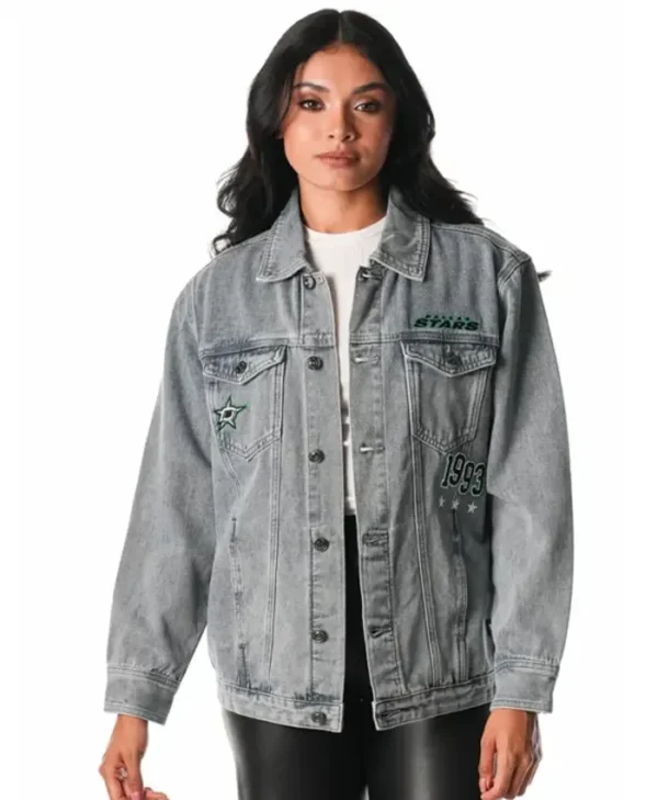 Dallas Stars Trucker Grey Jacket