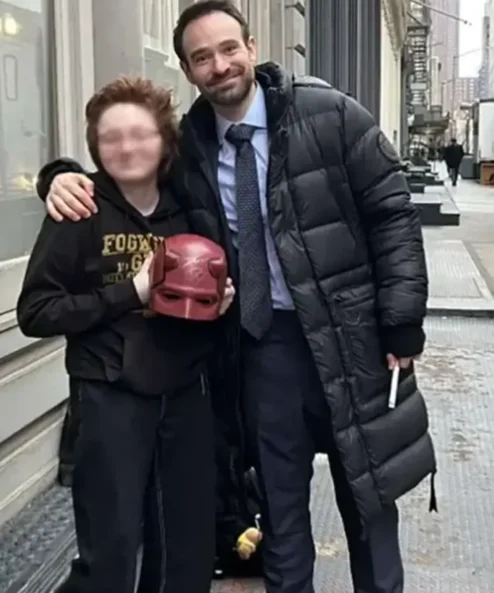 Daredevil Born Again Matt Murdock Black Puffer Coat