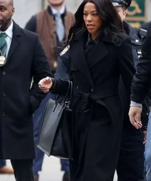 Daredevil Born Again Nikki M. James Black Wool Coat For Sale