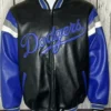 Dodgers Black And Blue Vintage Leather Jacket