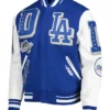 Dodgers Blue And White Letterman Varsity Jacket