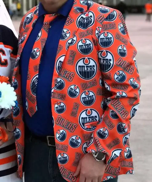 Edmonton Oilers Printed Blazer