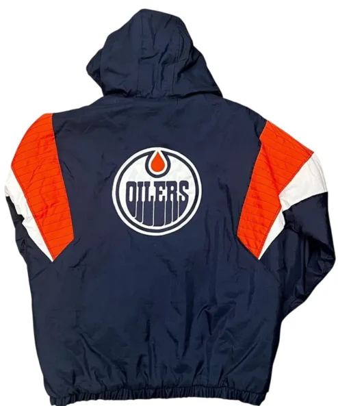 Edmonton Oilers Pullover Hooded Jacket Back