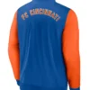 FC Cincinnati Blue And Orange Vintage Bomber Jacket For Sale