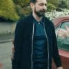 Fear S01 Martin Compston Black Zip-Up Jacket For Men And Women