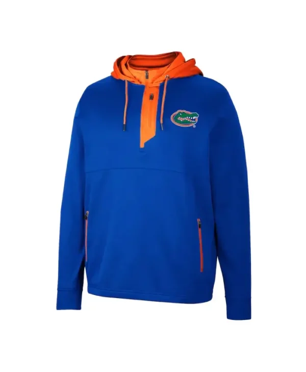 Florida Gators Colosseum Luge Royal Half Zip-Up Hoodie
