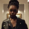 G20 2025 Marsai Martin Black Leather Jacket For Sale