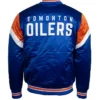 Gerson Edmonton Oilers Satin Varsity Jacket Back