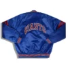 Giants Vintage Full Snap Varsity Jacket Back