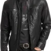 Going Dutch S01 Patrick Quinn Leather Black Jacket