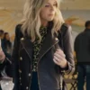 Hacks S03 Kaitlin Olson Black Biker Jacket For Women