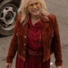 High Desert 2023 Patricia Arquette Brown Jacket