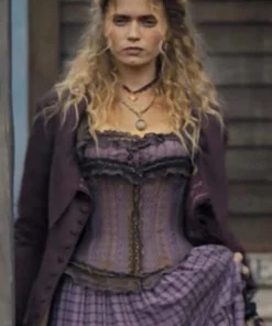 Horizon An American Saga Abbey Lee Purple Coat For Sale