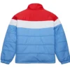 Houston Oilers In The Clutch Blue Puffer Jacket Back