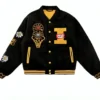 Ice Cream Team Black Wool Varsity Jacket
