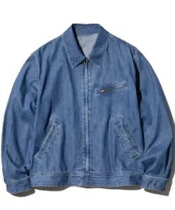 Jacob Hill Abbott Elementary S04 Blue Denim Jacket For Sale