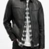 Jason Morgan General Hospital Black Leather Jacket For Men