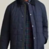 Jesse Mills Hudson And Rex S07 Navy Blue Quilted Jacket For Men