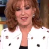 Joy Behar The View 2025 White Grommet Detail Jacket