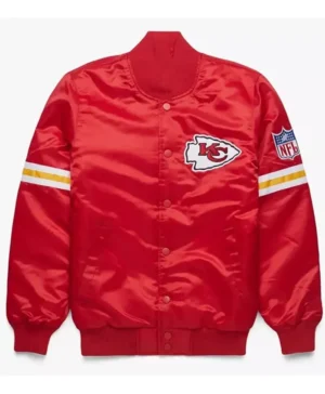 Kansas City Chiefs Satin Varsity Jacket Street Wear Vintage Bomber Jacket