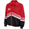 Kansas City Chiefs Vintage Windbreaker Red Zip-Up Jacket