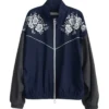 Kim Tae-Hwan Singles Inferno S04 Embroidered Floral Jacket For Men