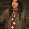La Dolce Villa Maia Reficco Leather Brown Jacket