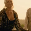 Landman Ali Larter Leopard Print Zip Hoodie For Sale