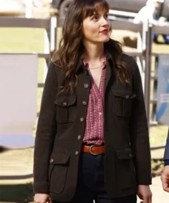 Leighton Meester Good Cop Bad Cop S01 Brown Jacket