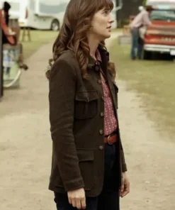 Leighton Meester Good Cop Bad Cop S01 Brown Jacket For Sale