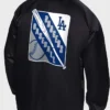 Los Angeles Dodgers Black Varsity Jacket Back