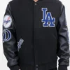 Los Angeles Dodgers Black Wool Varsity Jacket