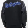 Los Angeles Dodgers Black Wool Varsity Jacket Back